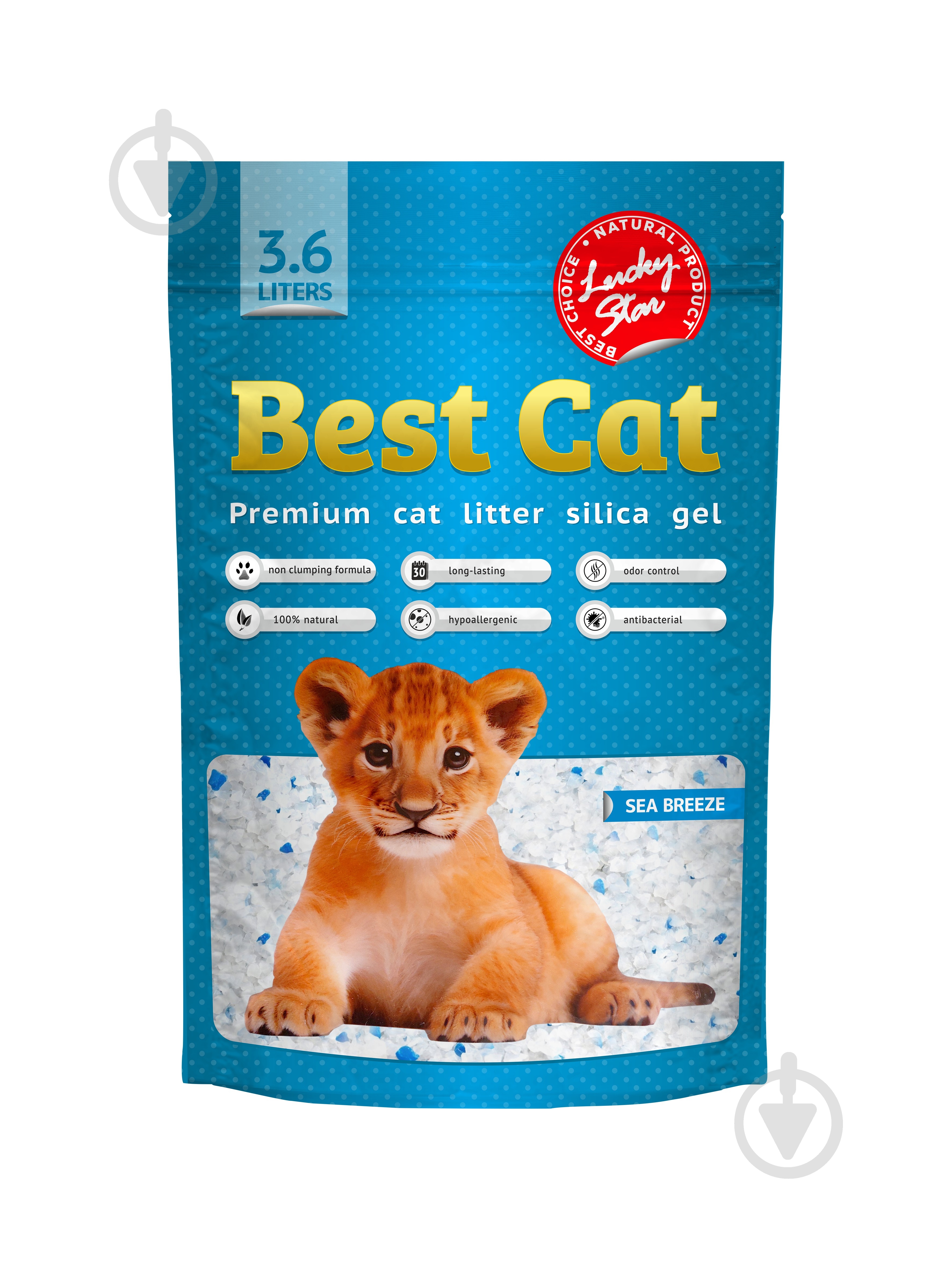 Наповнювач для котячого туалету Best Cat Blue Mint 3,6 л - фото 1 Наповнювач для котячого туалету Best Cat Blue Mint 3,6 л - фото 1