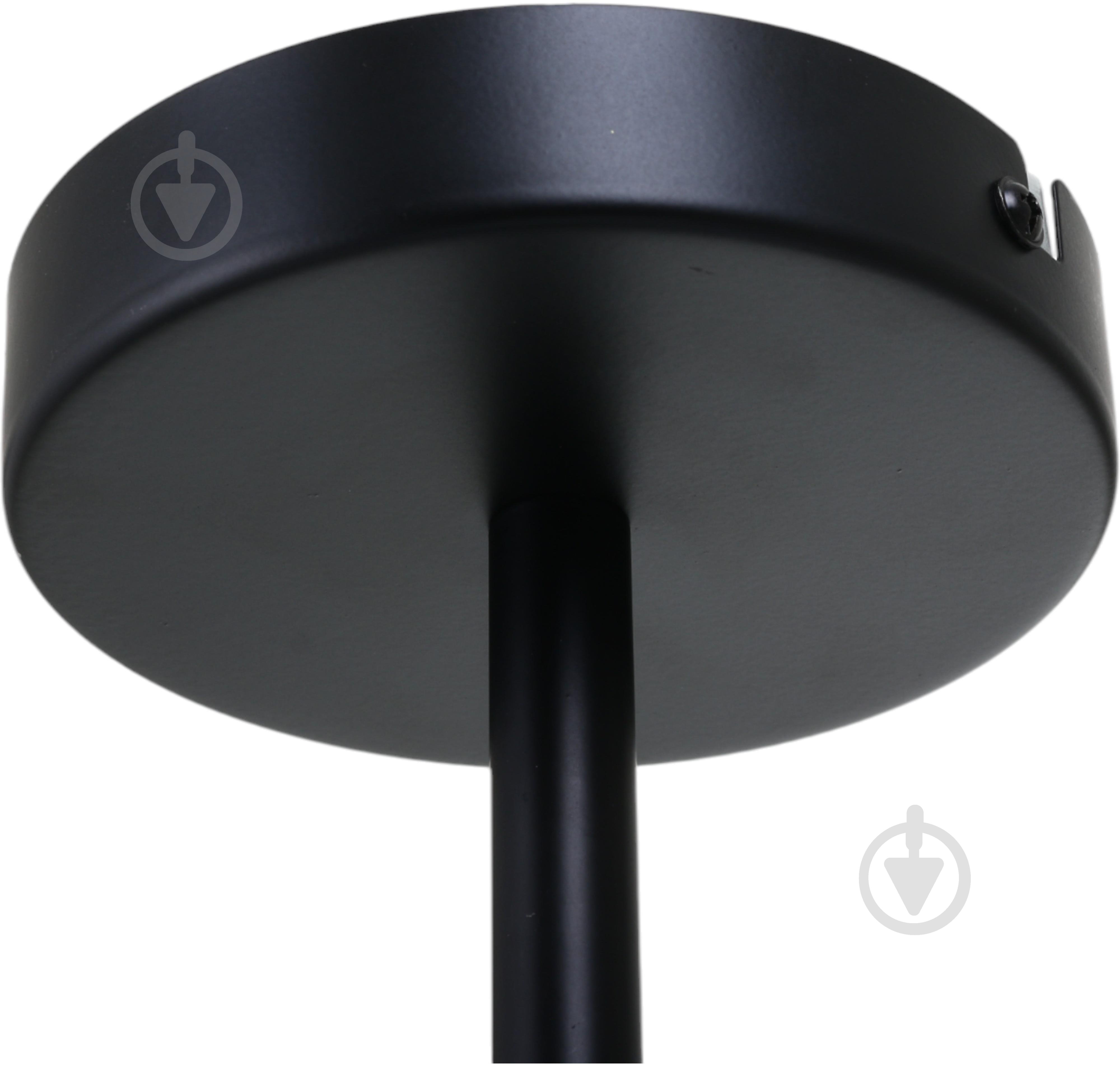 Люстра стельова Sensio Aries 4x40 Вт E14 чорний ALG-74590/4 - фото 6