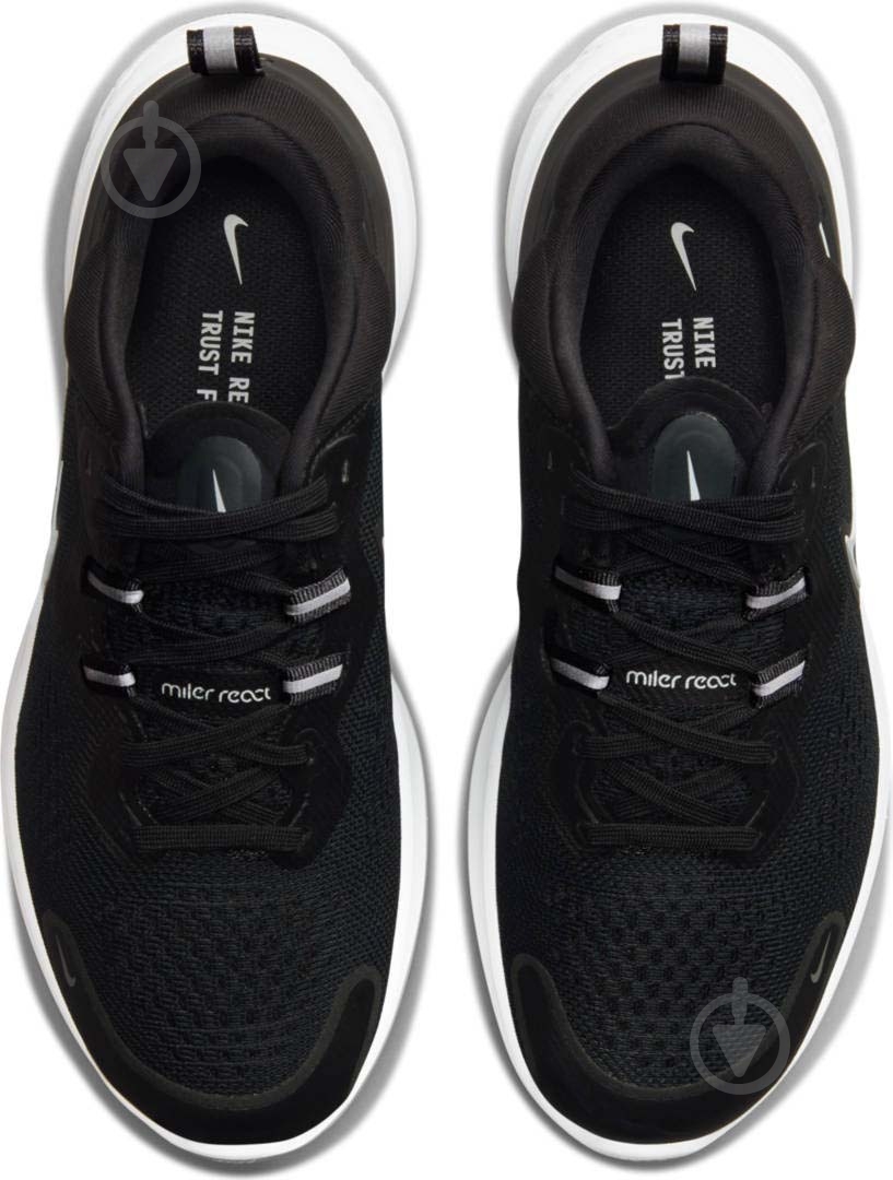 Кроссовки женские летние Nike React Miler 2 CW7136-001 р.40,5 черные - фото 5 Кроссовки женские летние Nike React Miler 2 CW7136-001 р.40,5 черные - фото 5