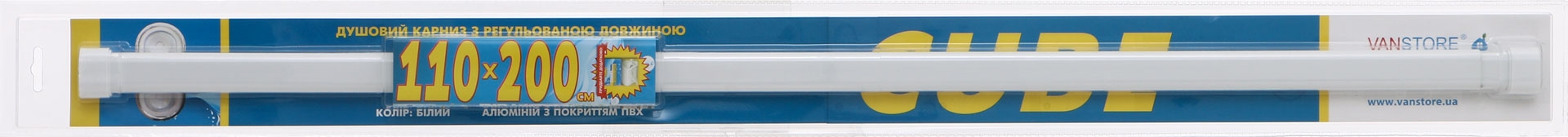 Карниз для ванной VanStore Cube 67412 - фото 1