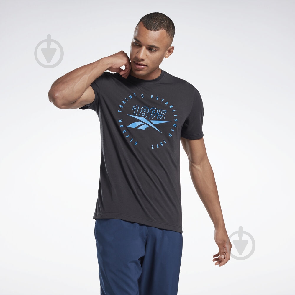 Футболка Reebok GS Training Speedwick Tee FP9134 р.S чорний - фото 1
