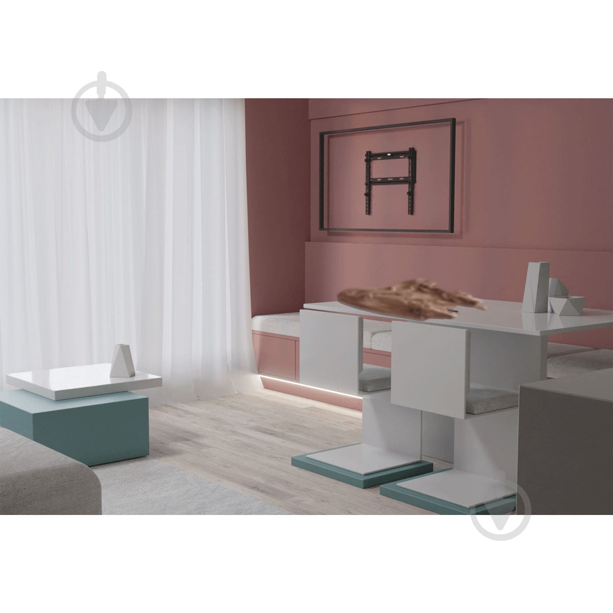 Крепление для телевизора Valore TW-46 фиксированные 42"-90" черный - фото 15