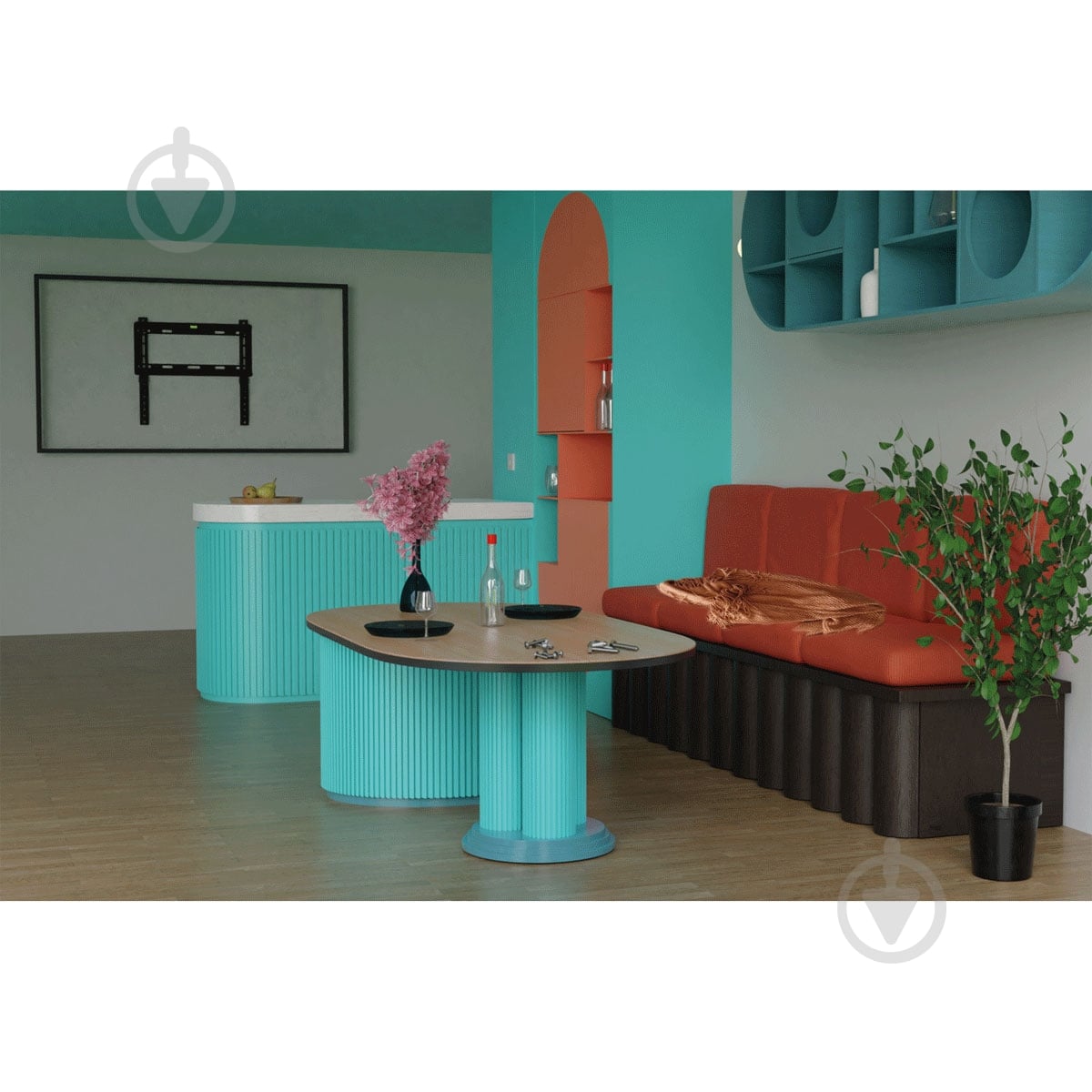 Крепление для телевизора Valore TW-46 фиксированные 42"-90" черный - фото 18