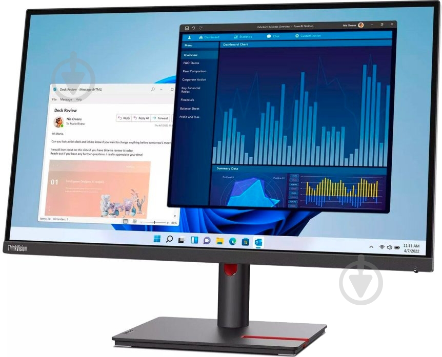 Монитор Lenovo ThinkVision T27p-30 27" (63A9GAT1EU) - фото 3