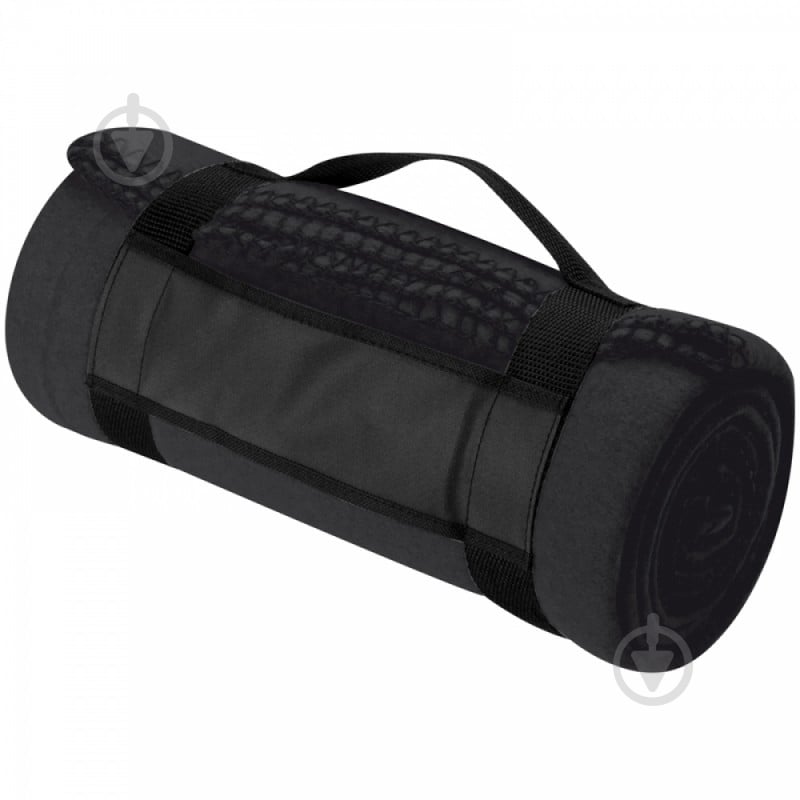 Плед флис 120x180 см черный - фото 1