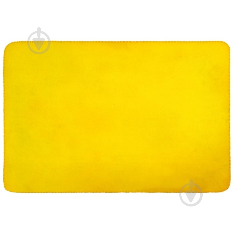 Плед флис 120x180 см желтый - фото 3