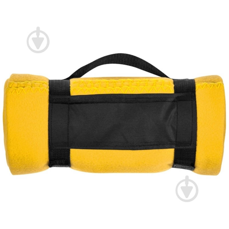 Плед флис 120x180 см желтый - фото 2