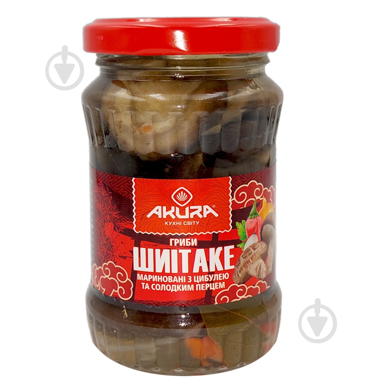 Грибы маринованные Akura Шиитаке 180 г - фото 1