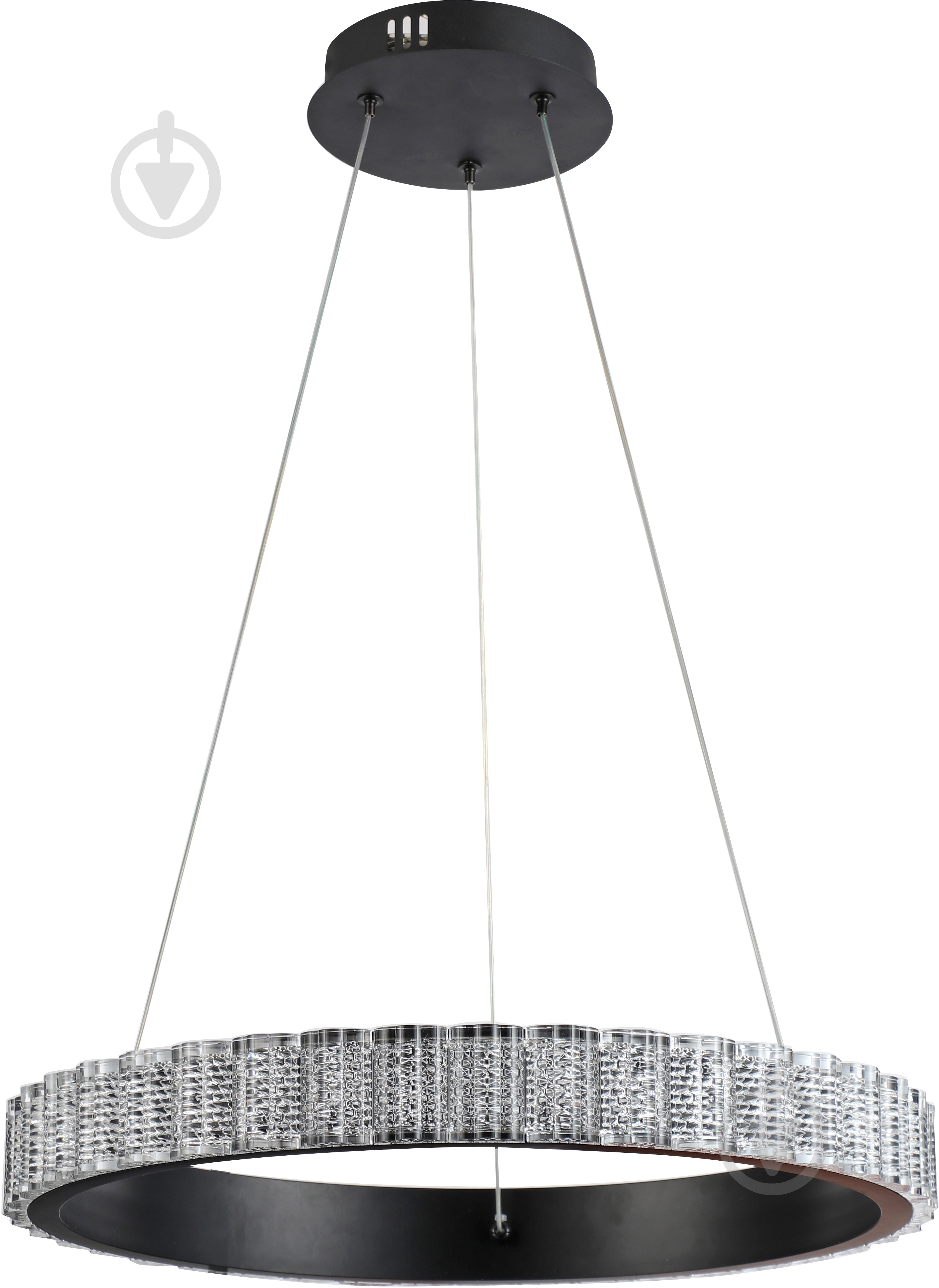 Люстра підвісна Sensio Led Acquario 68 Вт чорний ALG-55235/500 - фото 2