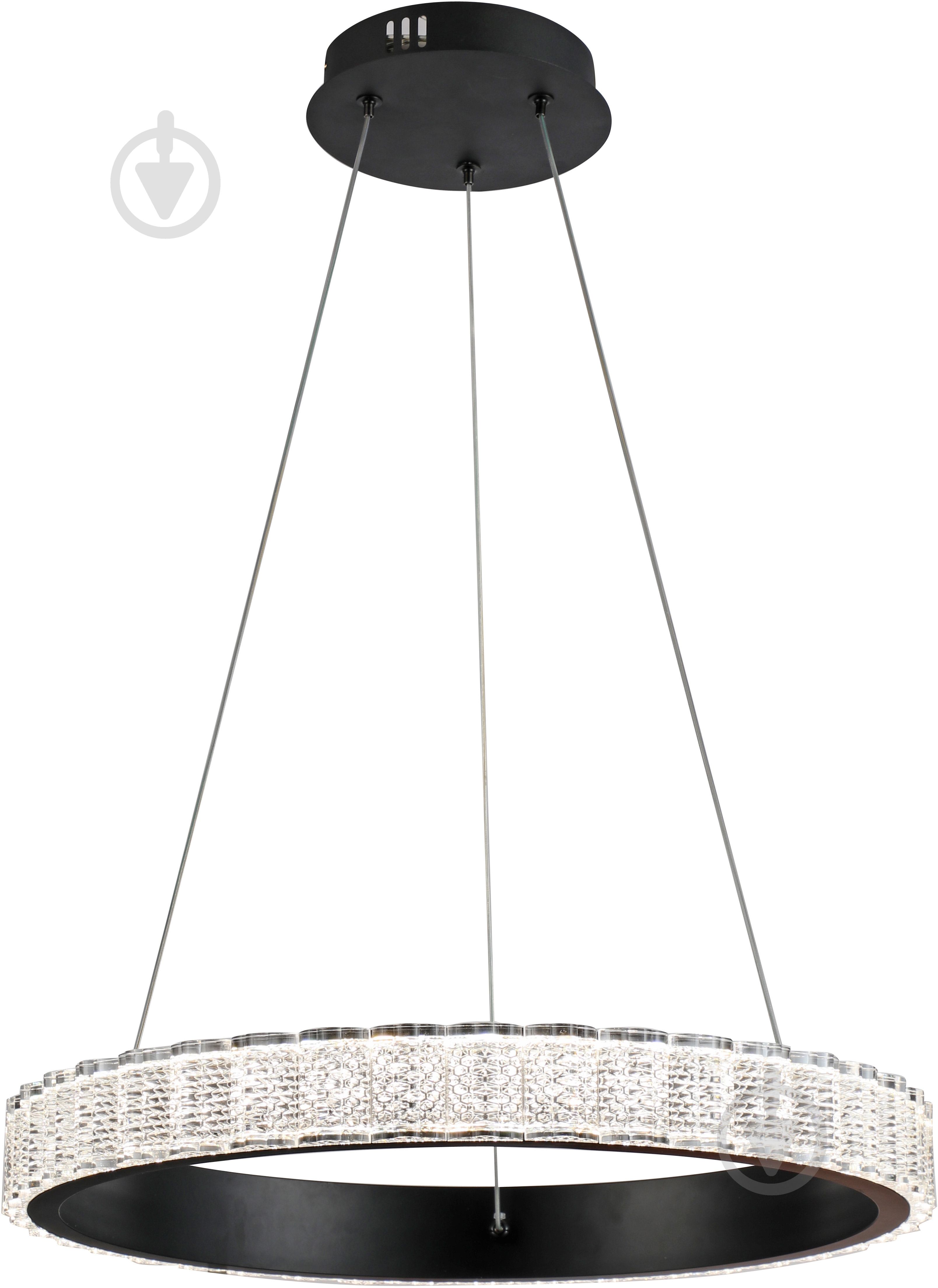 Люстра підвісна Sensio Led Acquario 68 Вт чорний ALG-55235/500 - фото 1