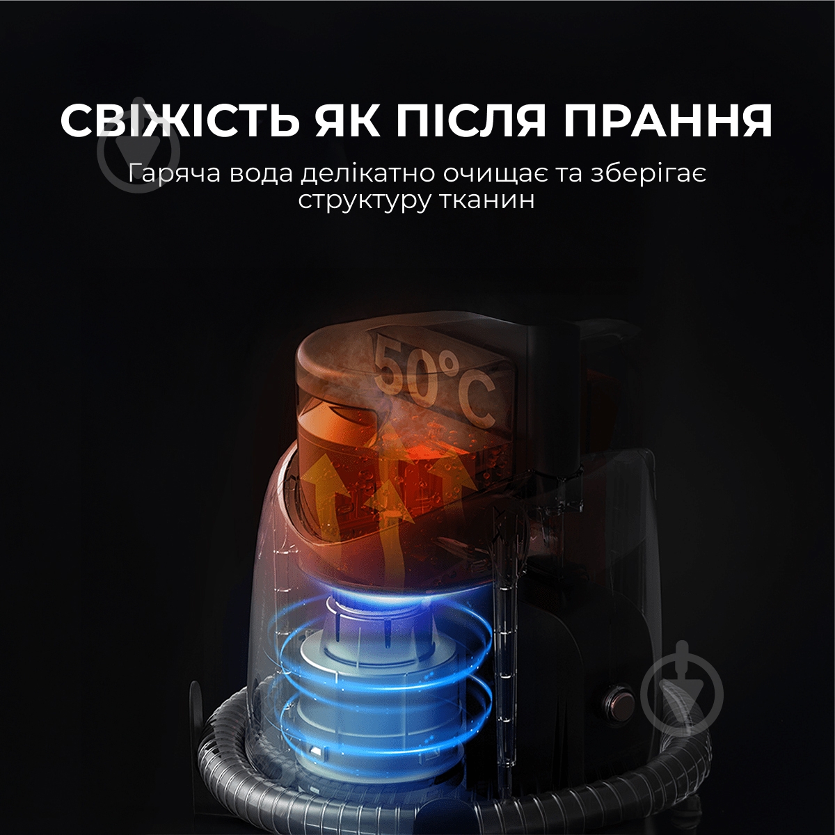 Пылесос моющий Deerma DEM-BY700S grey - фото 4