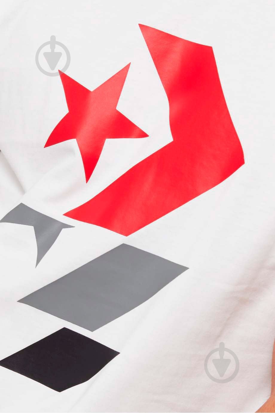 Футболка Converse Repeated Star Chevron Tee 10017452-102 р.S білий - фото 9