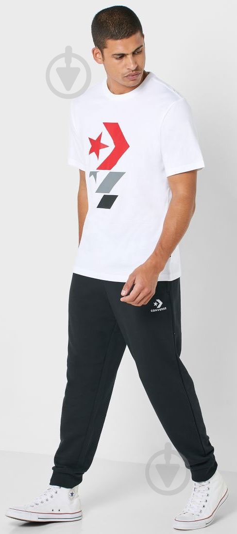 Футболка Converse Repeated Star Chevron Tee 10017452-102 р.S білий - фото 7