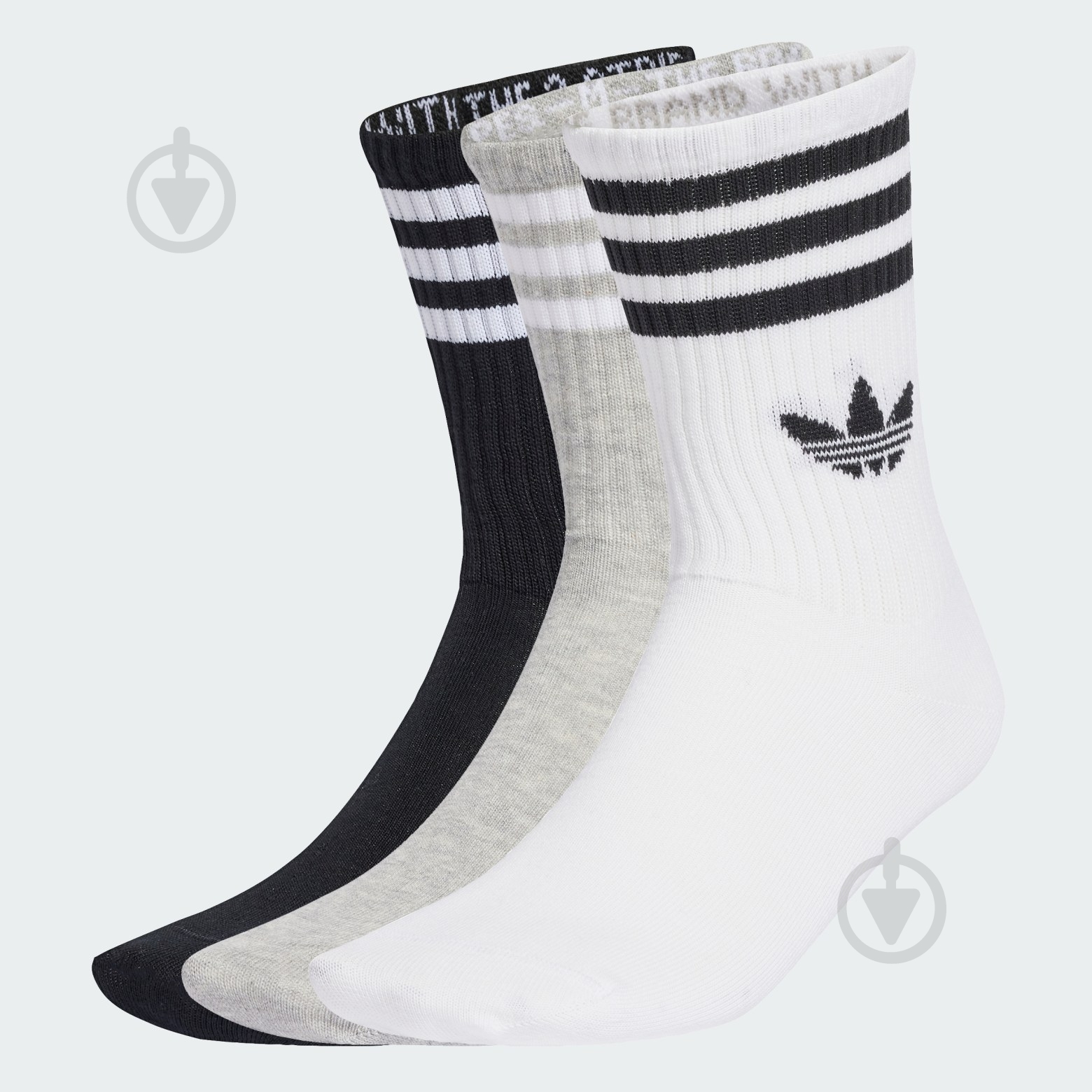 Шкарпетки Adidas 3S CREW S 3P JV7403 р.S різнокольоровий - фото 1 Шкарпетки Adidas 3S CREW S 3P JV7403 р.S різнокольоровий - фото 1