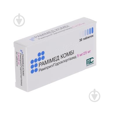 Рамимед комби таблетки 5 мг/25 мг - фото 1 Рамимед комби таблетки 5 мг/25 мг - фото 1