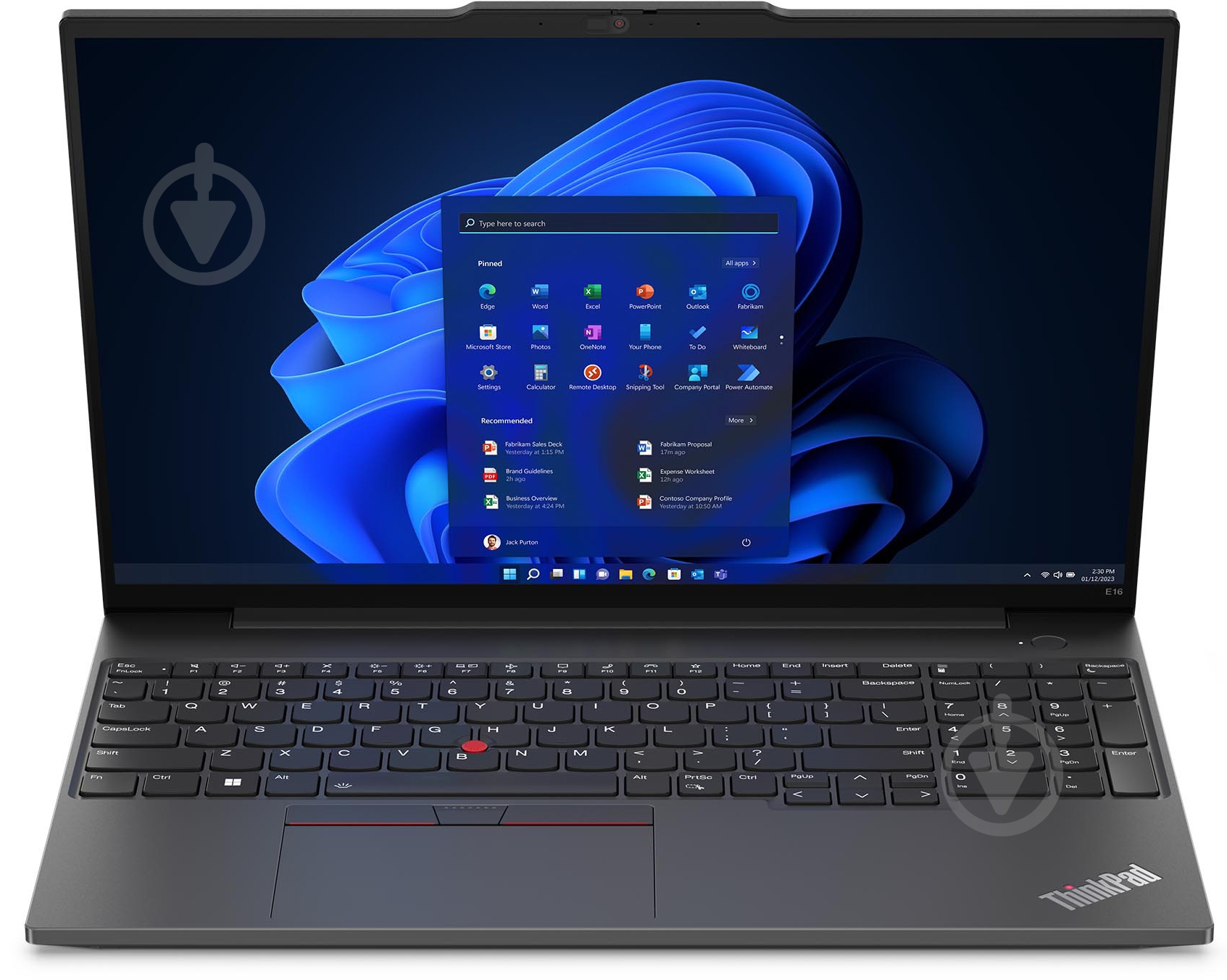 Ноутбук Lenovo ThinkPad E16 Gen 1 16" (21JN004SRA) graphite black - фото 5