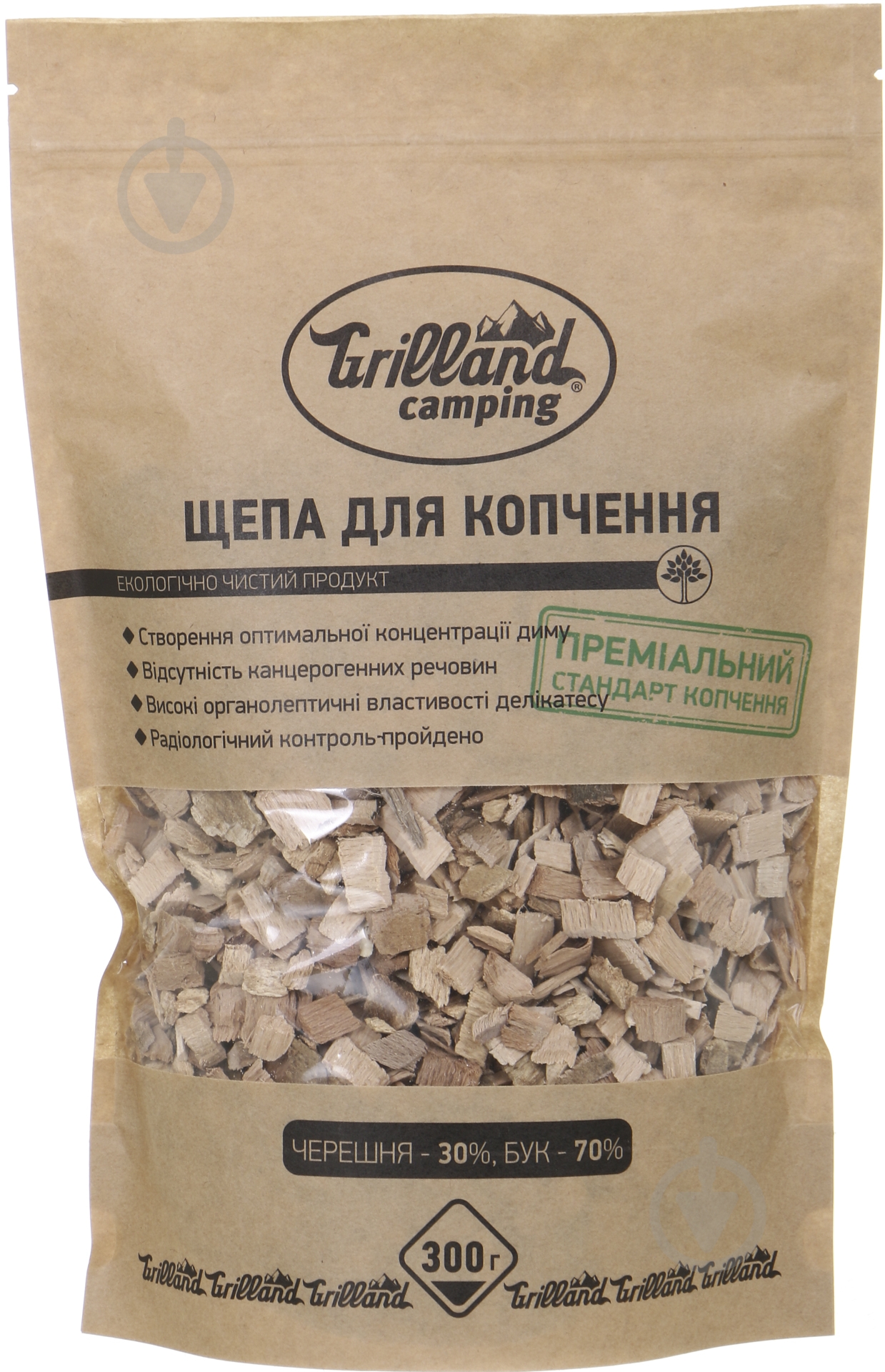 Щепа Grilland черешня-бук 300 г - фото 1