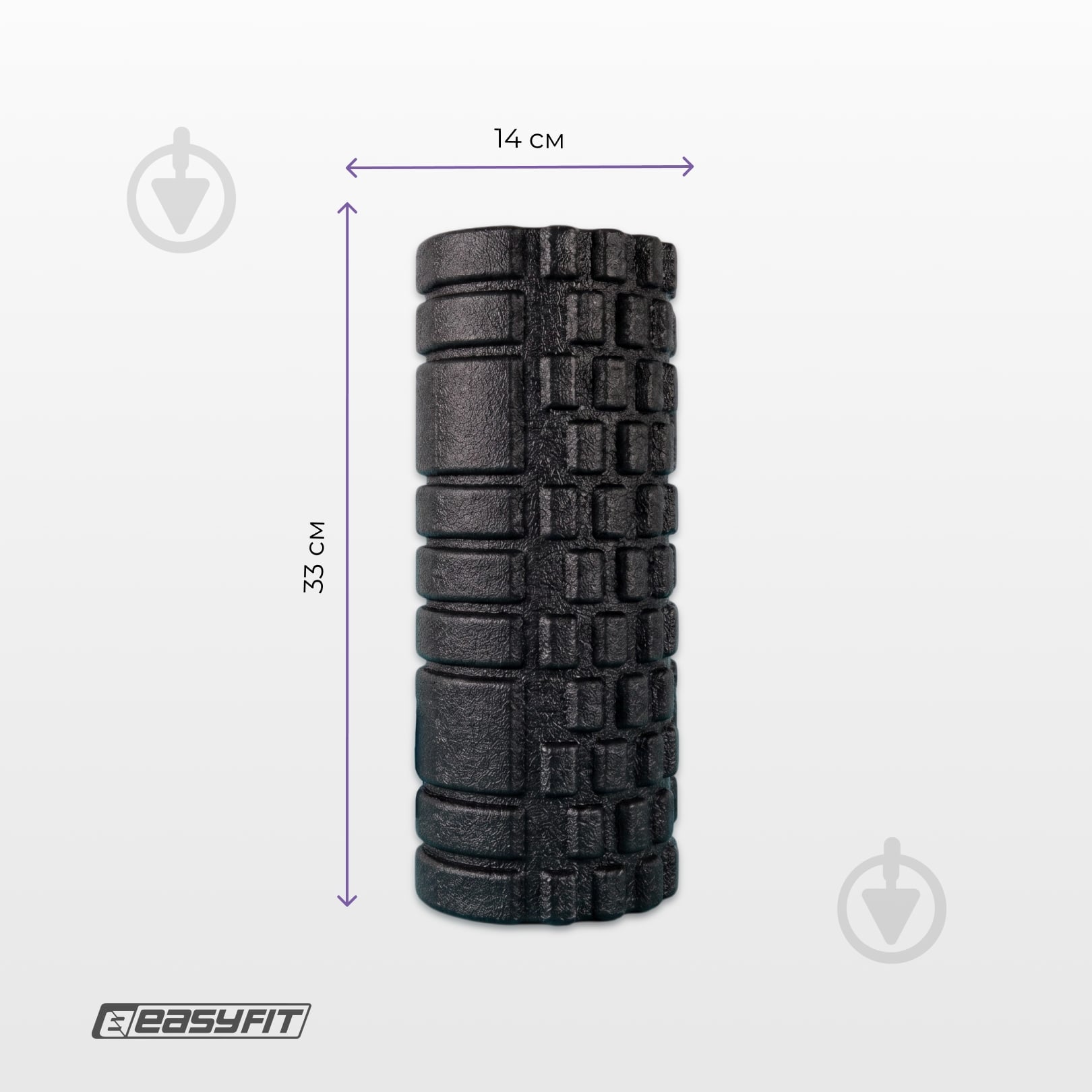Массажный валик EasyFit Grid Roller EPP 33 см - фото 5
