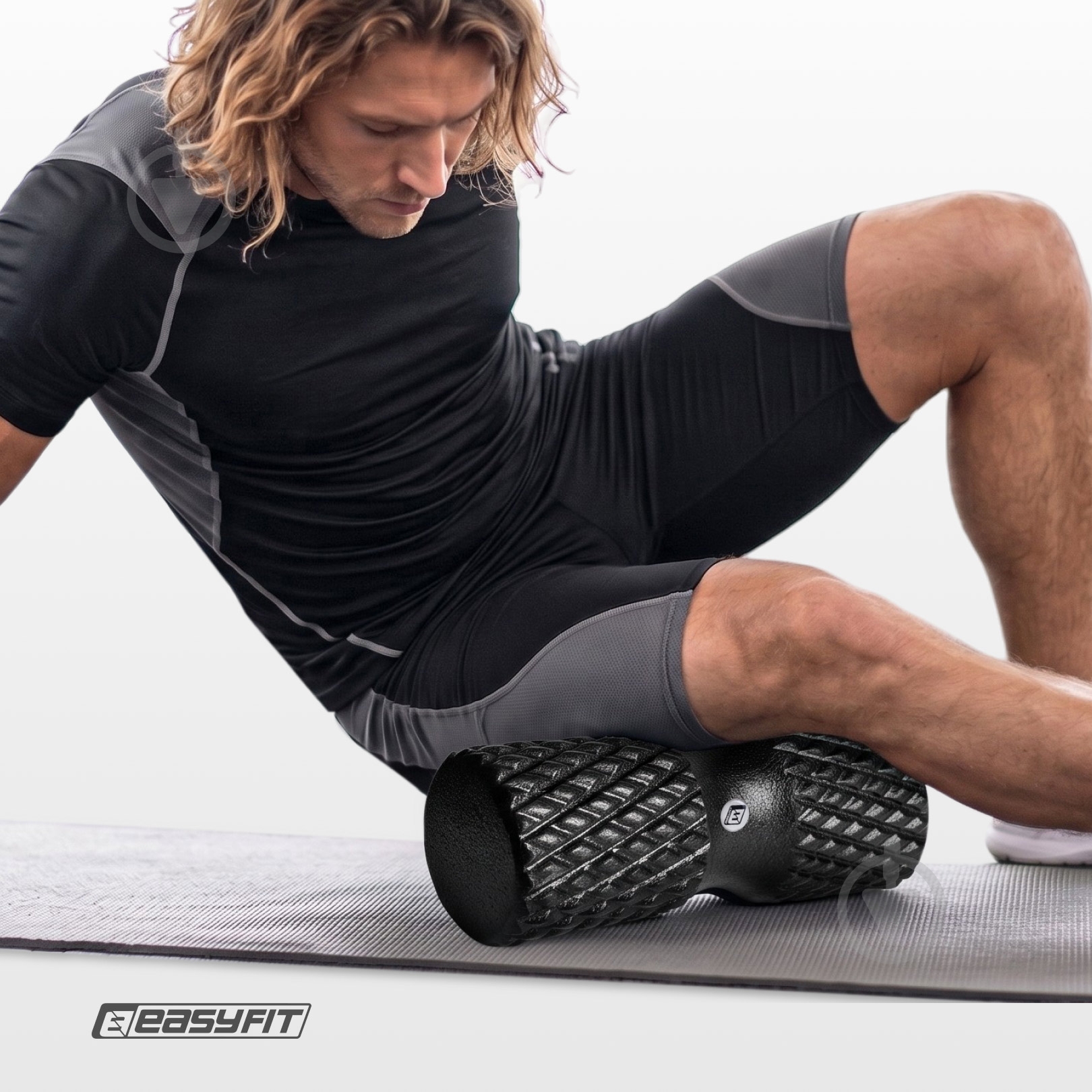 Массажный валик EasyFit Grid Roller EPP 42 см - фото 6