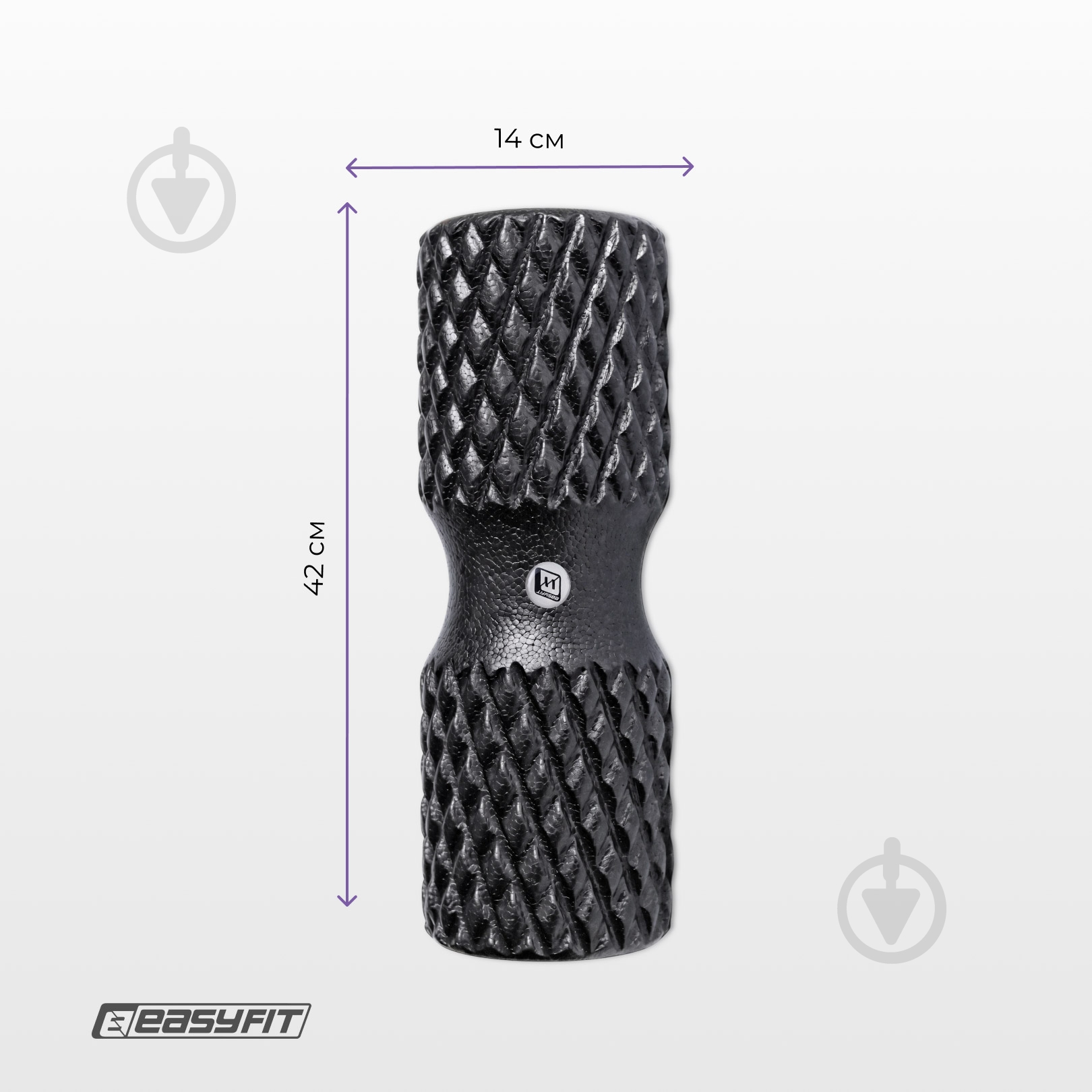 Массажный валик EasyFit Grid Roller EPP 42 см - фото 5