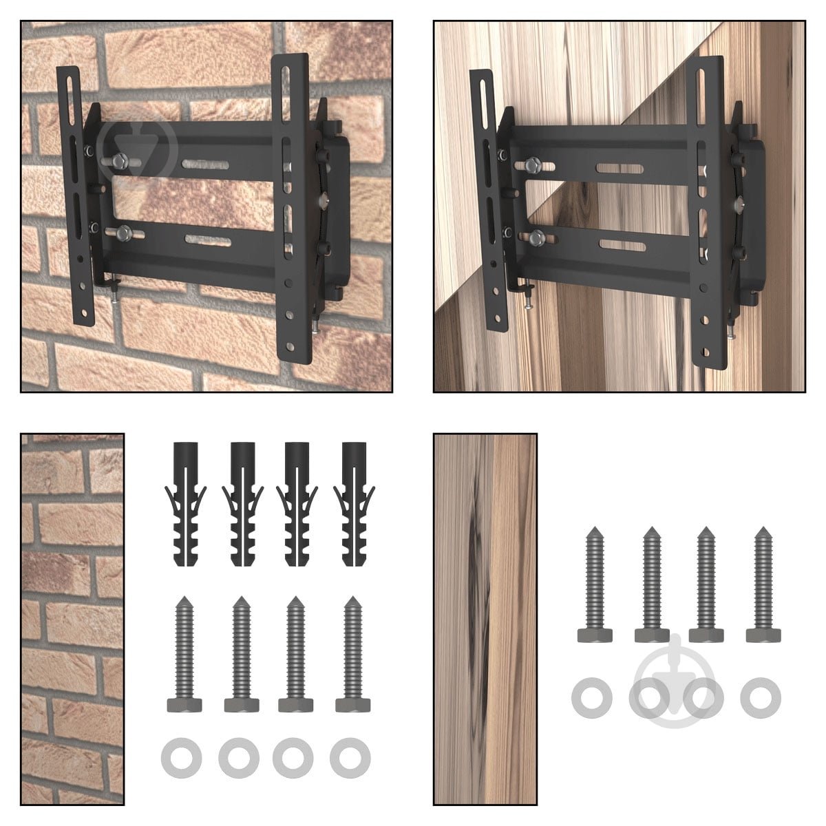 Крепление для телевизора Valore STWA-22 наклонные 10"-50" черный - фото 11
