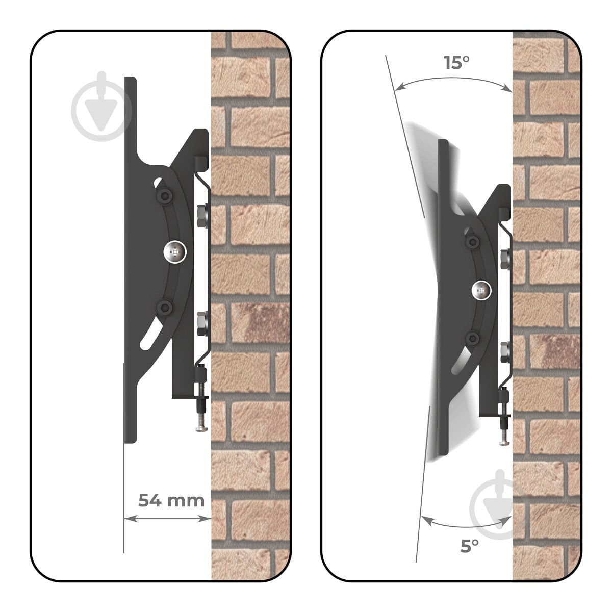 Крепление для телевизора Valore STWA-22 наклонные 10"-50" черный - фото 8