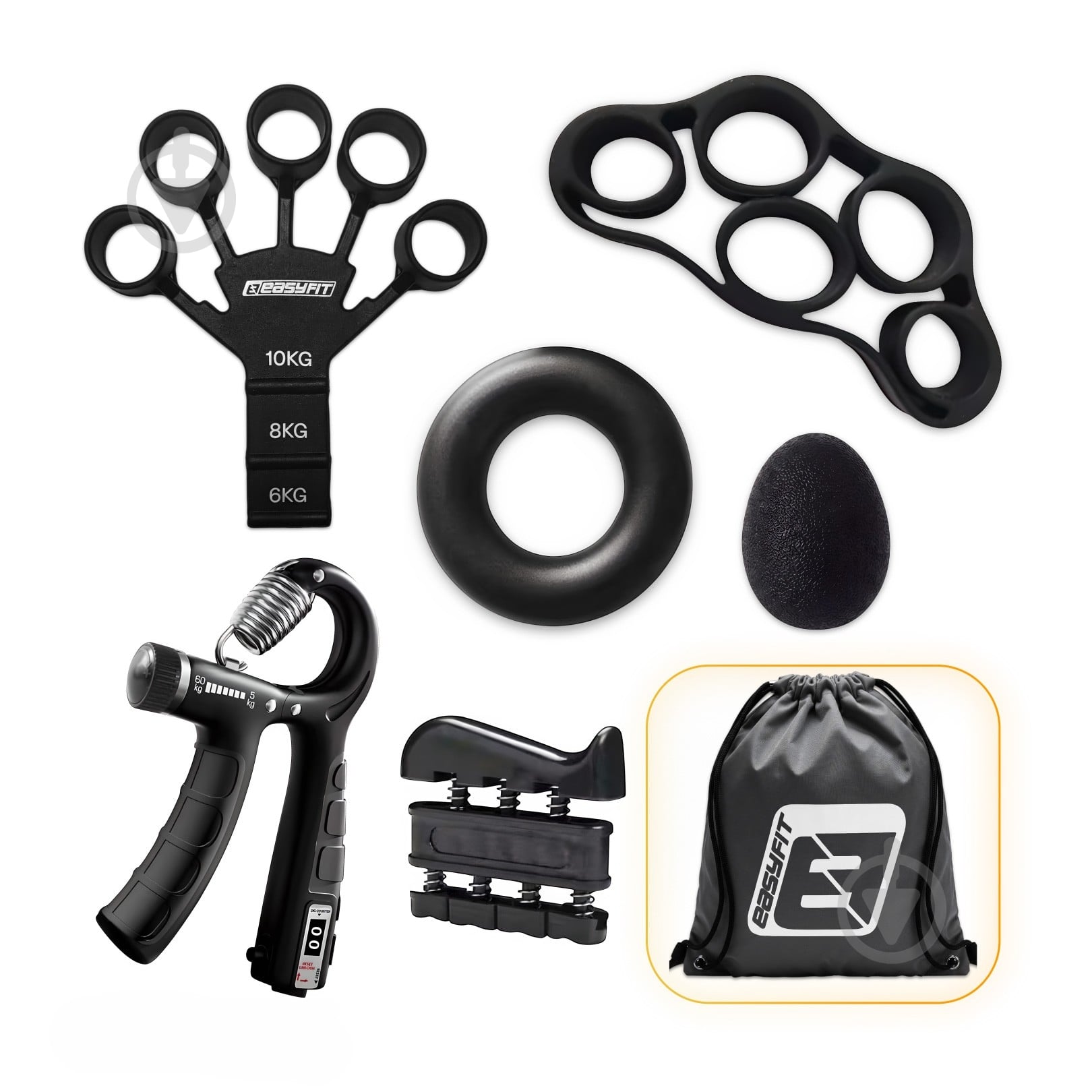 Набор эспандеров Бубновского EasyFit GripKit 6 в 1 - фото 1