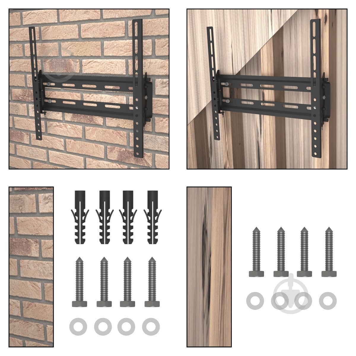 Крепление для телевизора Valore STWA-44 наклонные 36"-75" черный - фото 11