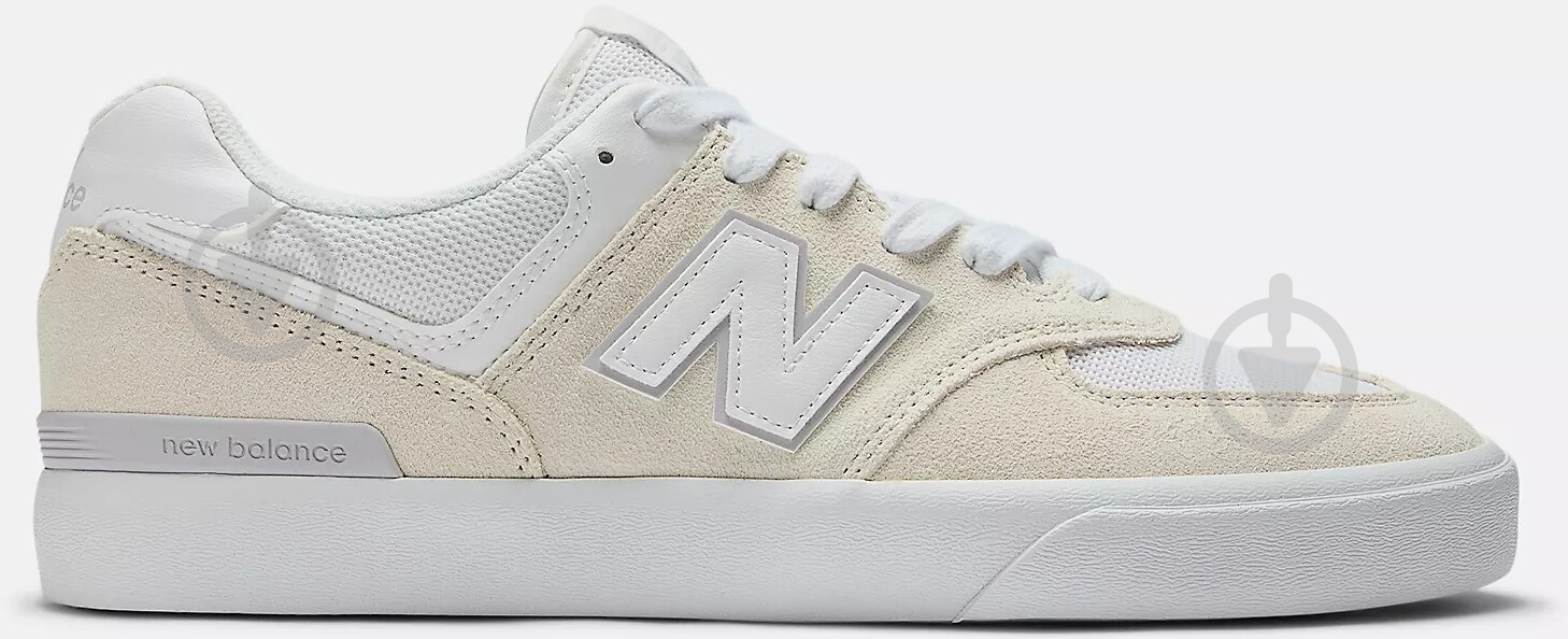 Кросівки чоловічі демісезонні New Balance 574 Numeric NM574VOW р.44,5 білі - фото 1