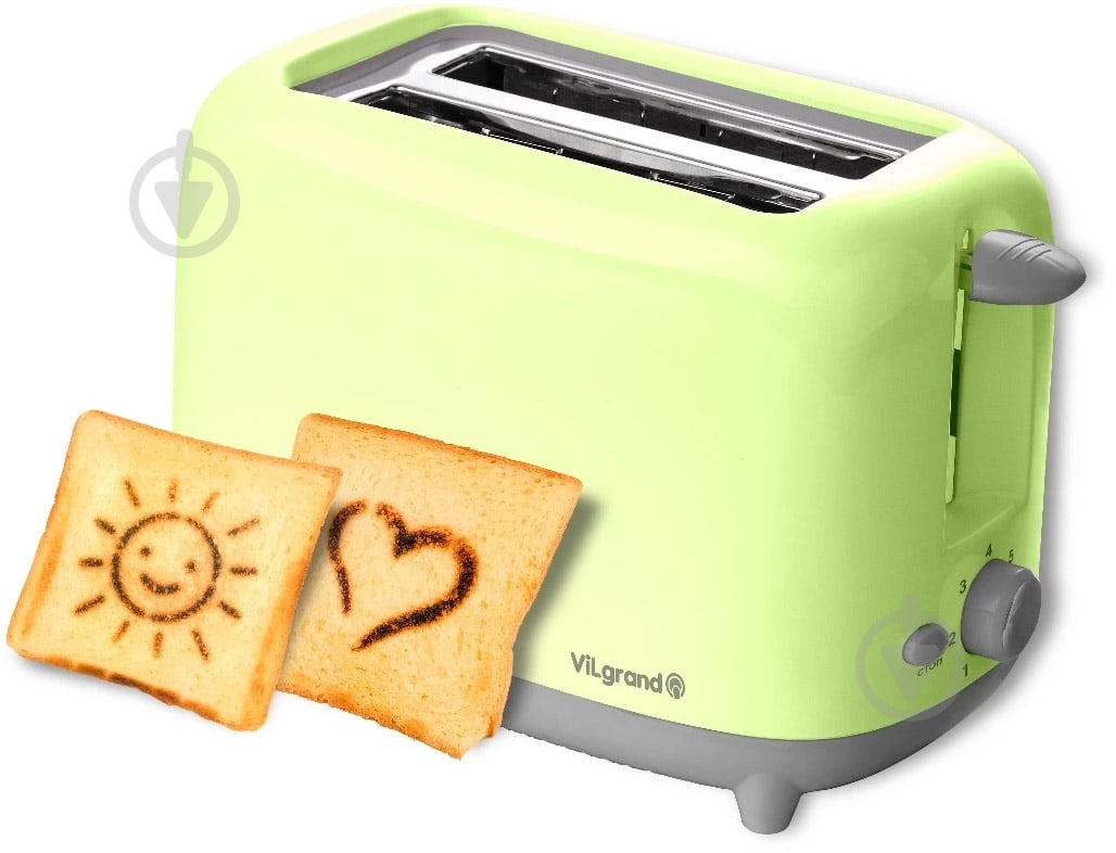 Тостер ViLgrand VT 0722P green - фото 8