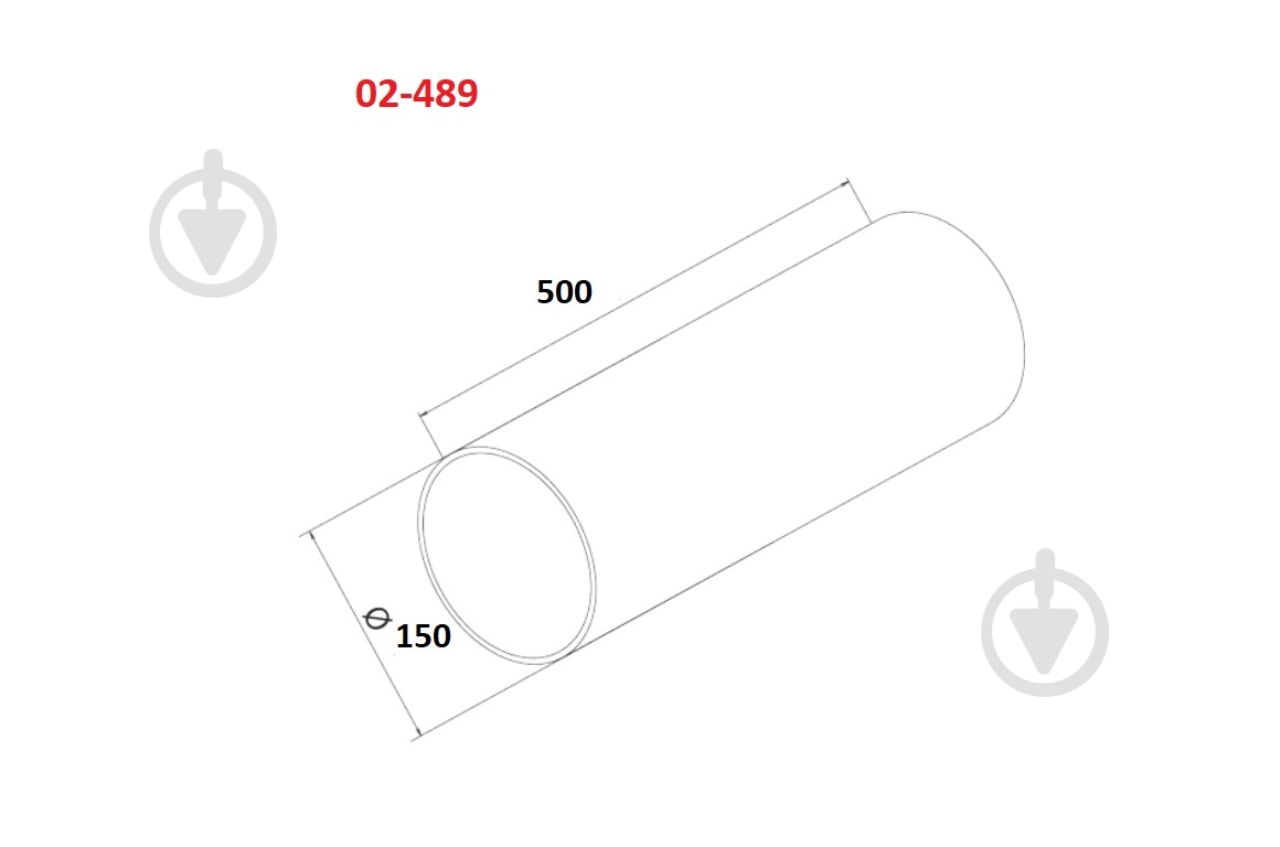 Воздуховод AirRoxy круглый 150 мм длина 0.5 м 02-489 - фото 2 Воздуховод AirRoxy круглый 150 мм длина 0.5 м 02-489 - фото 2