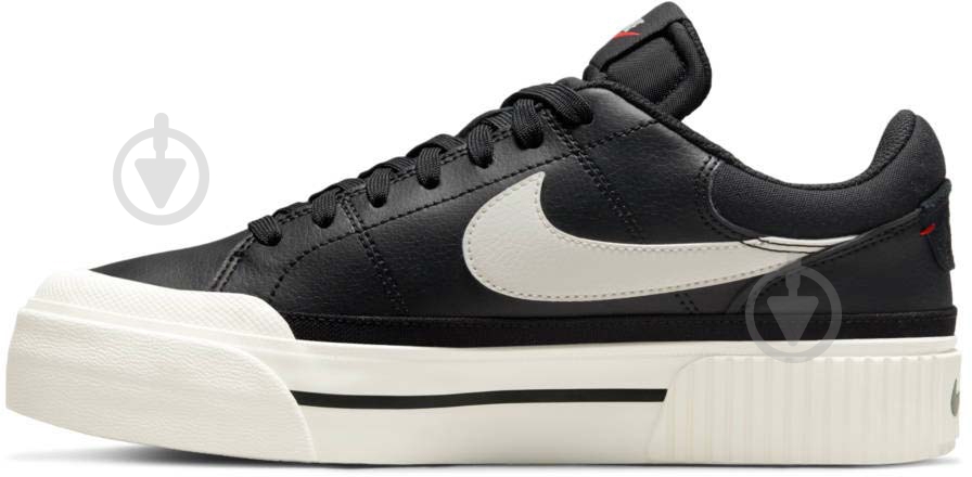 Кроссовки женские демисезонные Nike COURT LEGACY LIFT DM7590-001 р.39 черные - фото 2
