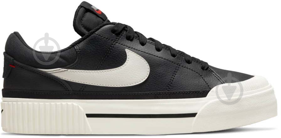Кроссовки женские демисезонные Nike COURT LEGACY LIFT DM7590-001 р.39 черные - фото 3