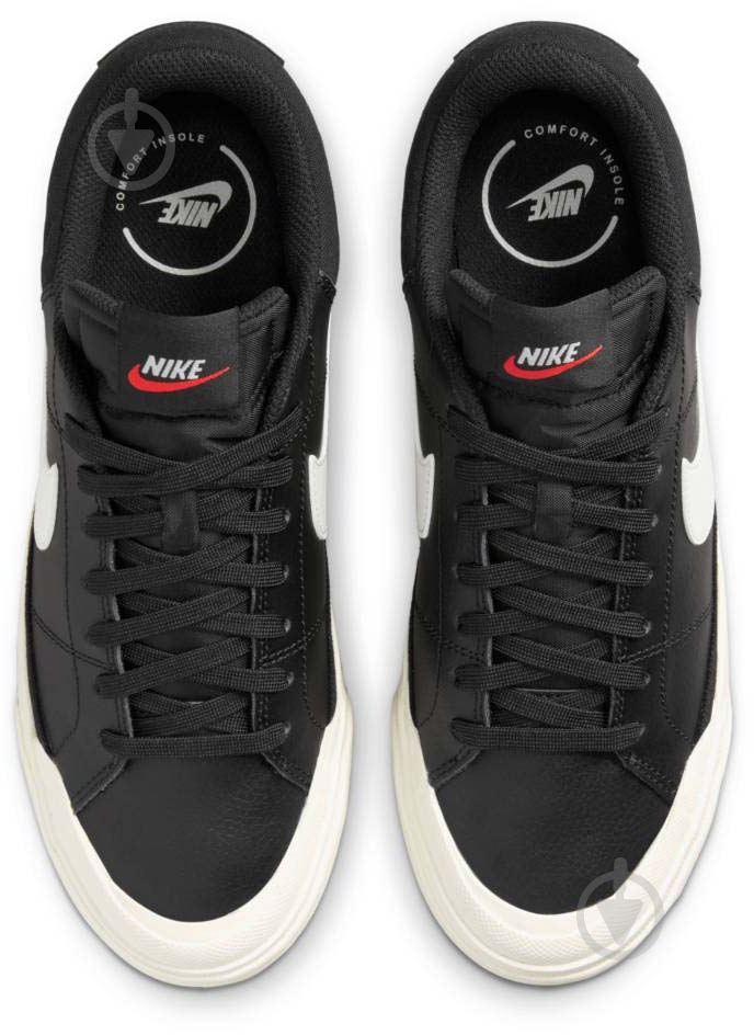 Кроссовки женские демисезонные Nike COURT LEGACY LIFT DM7590-001 р.39 черные - фото 6