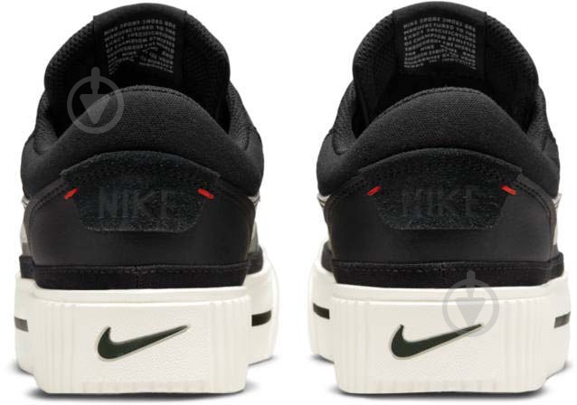 Кроссовки женские демисезонные Nike COURT LEGACY LIFT DM7590-001 р.39 черные - фото 9