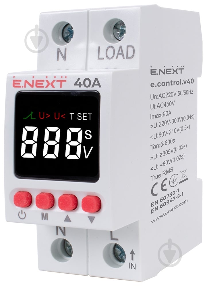 Реле напряжения E.NEXT e.control.v40 p0690032 - фото 1