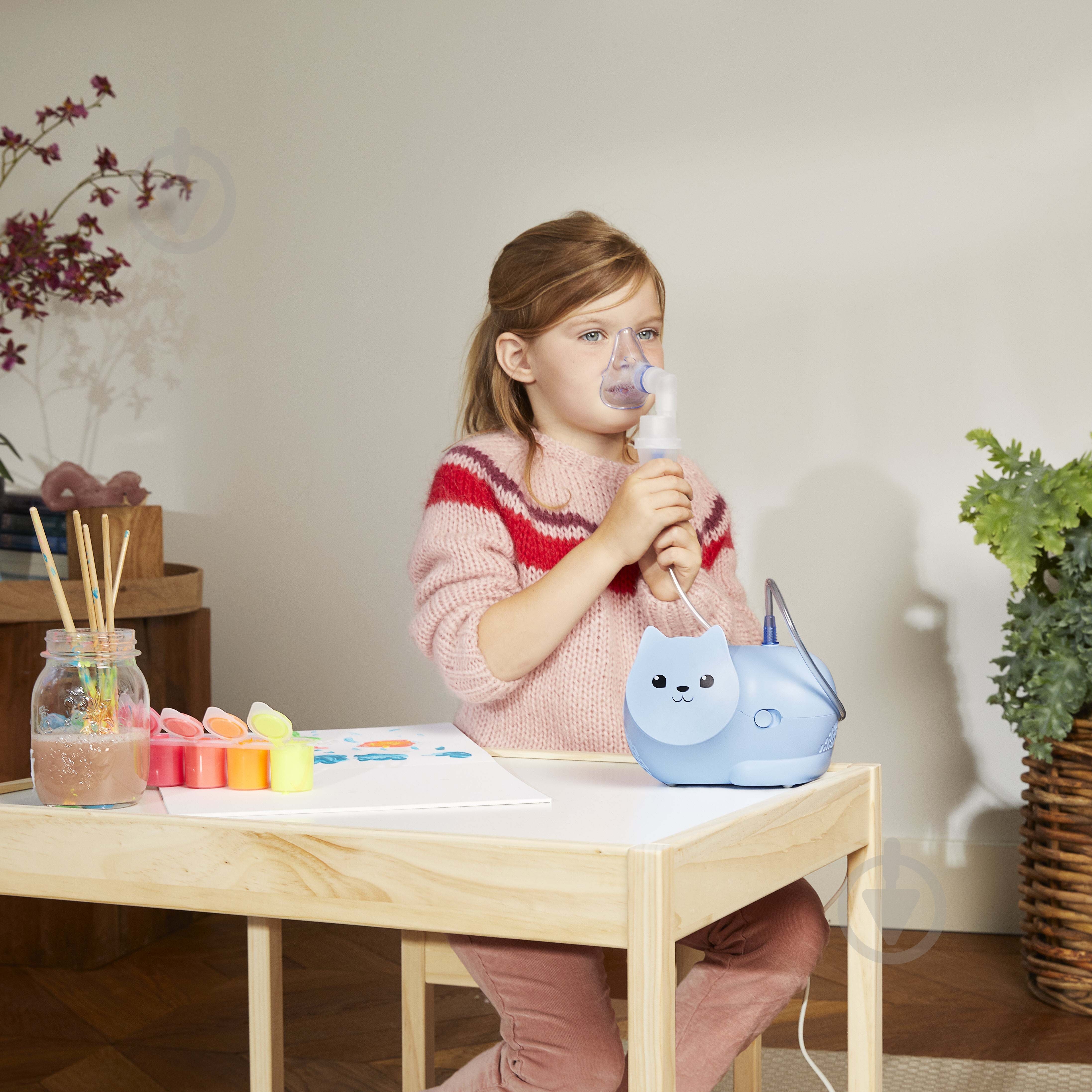 Інгалятор компресорний Omron Nami Cat (NE-C303К-KDE) - фото 5 Інгалятор компресорний Omron Nami Cat (NE-C303К-KDE) - фото 5