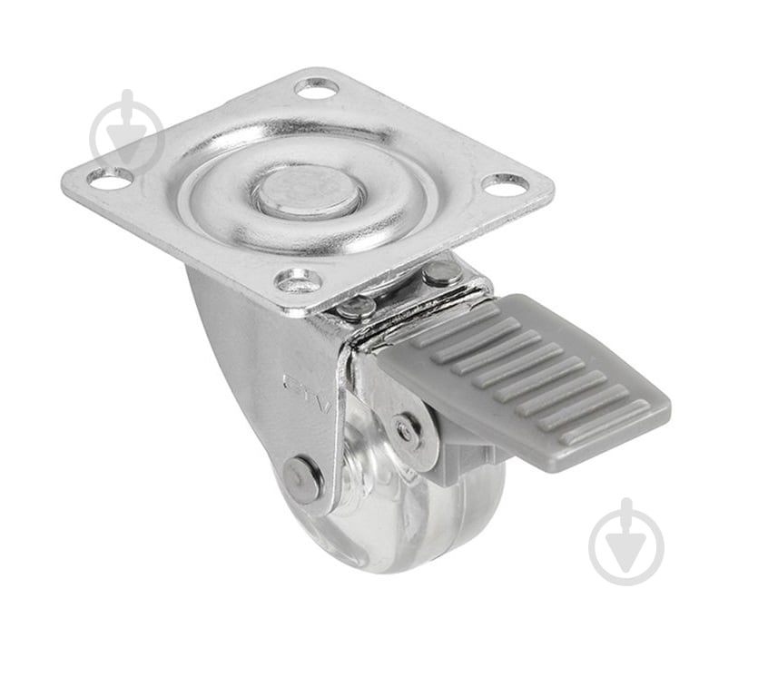 Ролик мебельный GTV d35 мм h-50 мм повортный с стопором прозрачный (колесо для мебели) упаковка 20 шт KM-AH35MM-00 - фото 1 Ролик мебельный GTV d35 мм h-50 мм повортный с стопором прозрачный (колесо для мебели) упаковка 20 шт KM-AH35MM-00 - фото 1