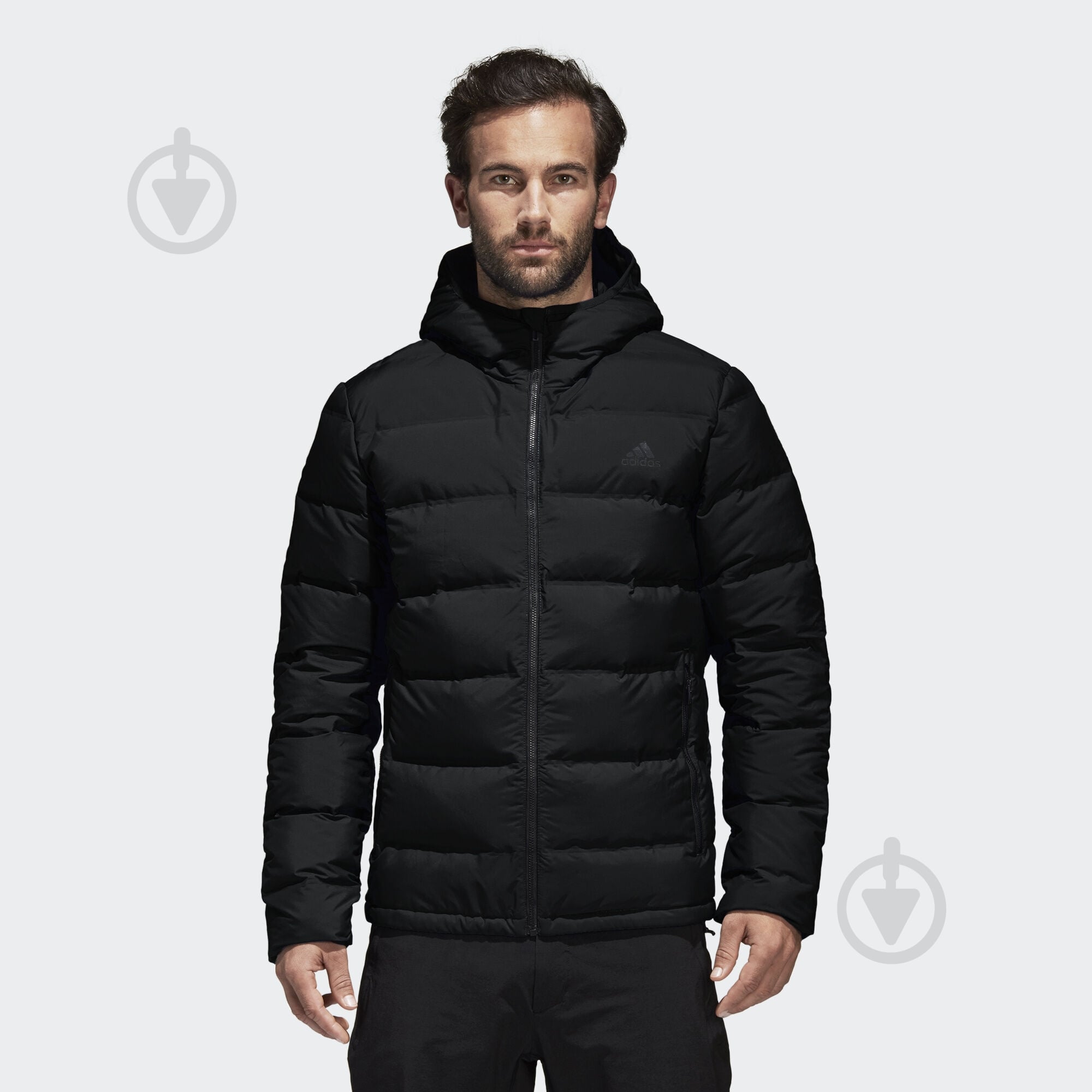 Пуховик мужской зимний Adidas Helionic Ho Jkt BQ2001 р.2XL черный - фото 3