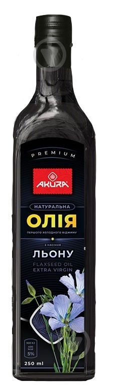 Масло льняное Akura 250 мл - фото 1 Масло льняное Akura 250 мл - фото 1