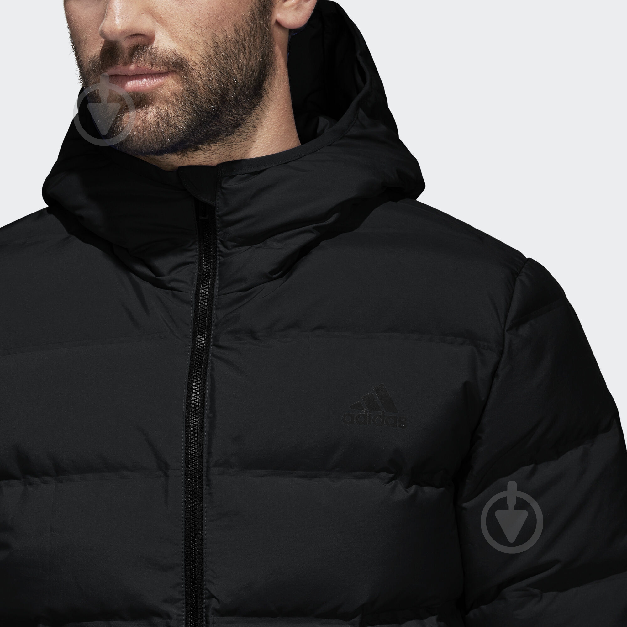 Пуховик мужской зимний Adidas Helionic Ho Jkt BQ2001 р.3XL черный - фото 8