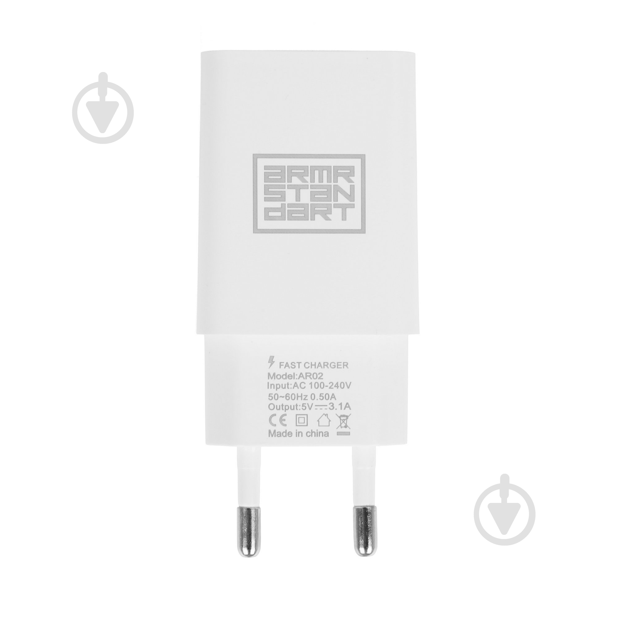 Зарядное устройство Armorstandart AR02 3.1A White (ARM59714) - фото 1 Зарядное устройство Armorstandart AR02 3.1A White (ARM59714) - фото 1