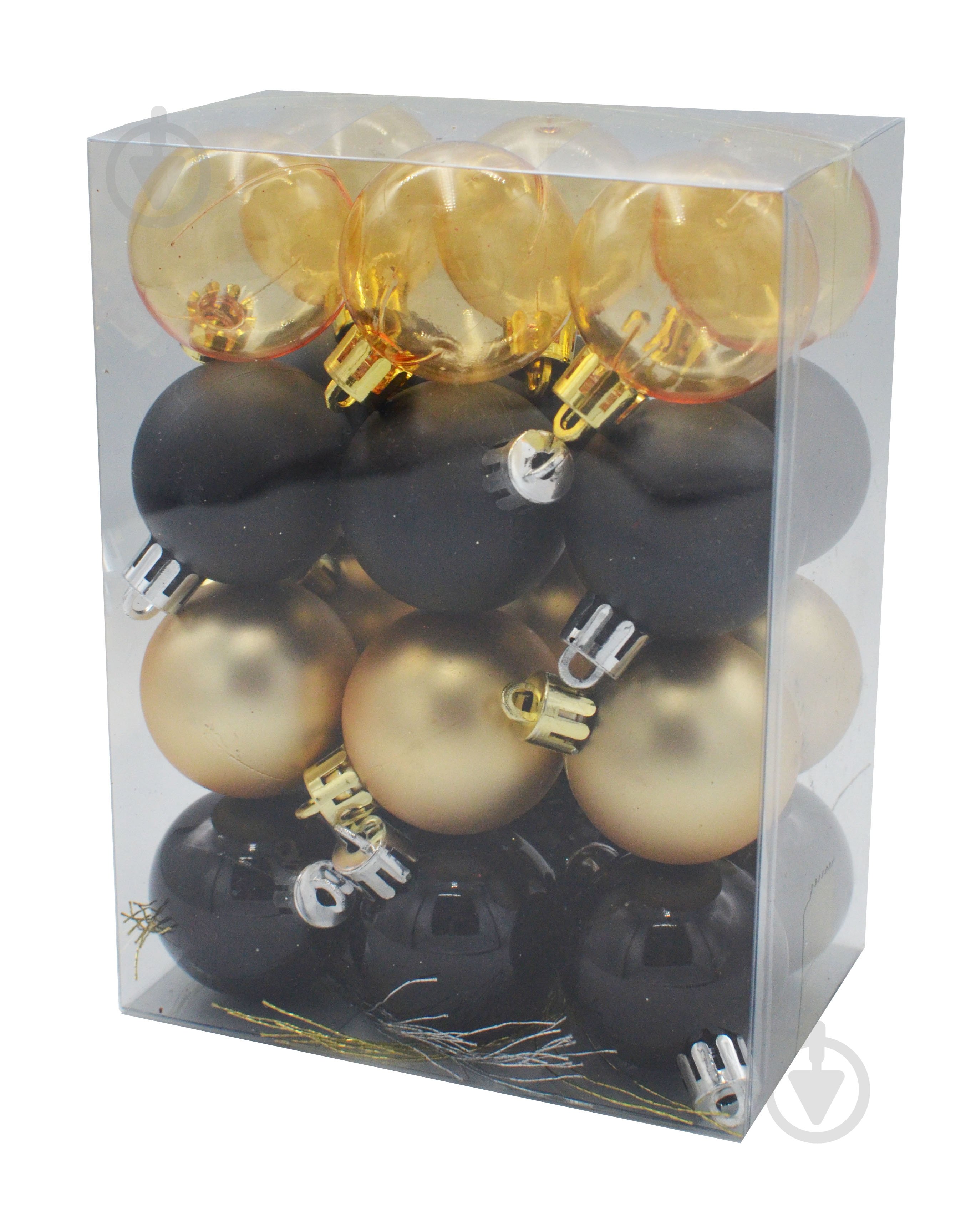 Набір ялинкових куль SYQA-012271 d 50 мм 24 шт./уп. - фото 2 Набір ялинкових куль SYQA-012271 d 50 мм 24 шт./уп. - фото 2