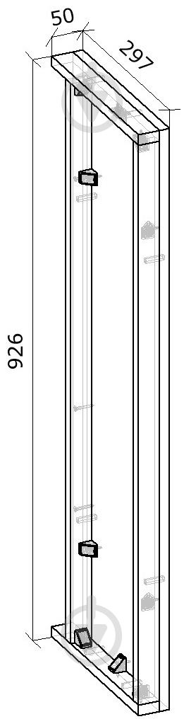 Короб пилястры верхний 5х93 см Оптимум Грейд ЛДСП крафт серый - фото 2 Короб пилястры верхний 5х93 см Оптимум Грейд ЛДСП крафт серый - фото 2