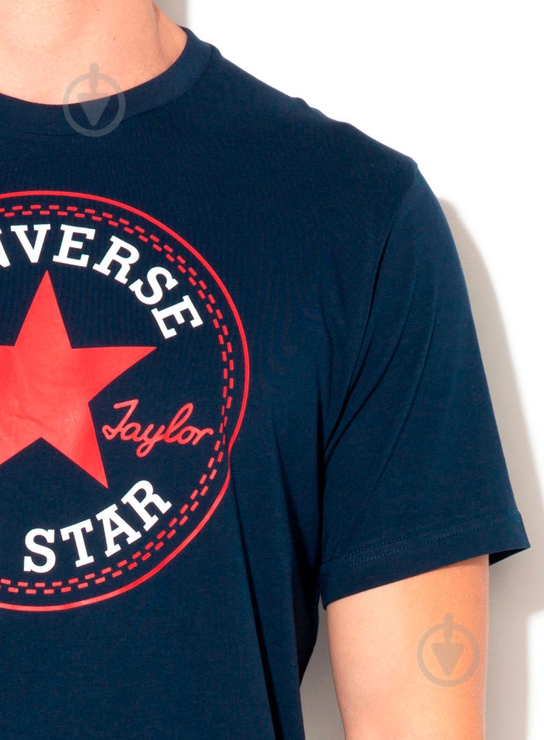 Футболка Converse Chuck Patch Tee 10007887-467 р.XL темно-синий - фото 3