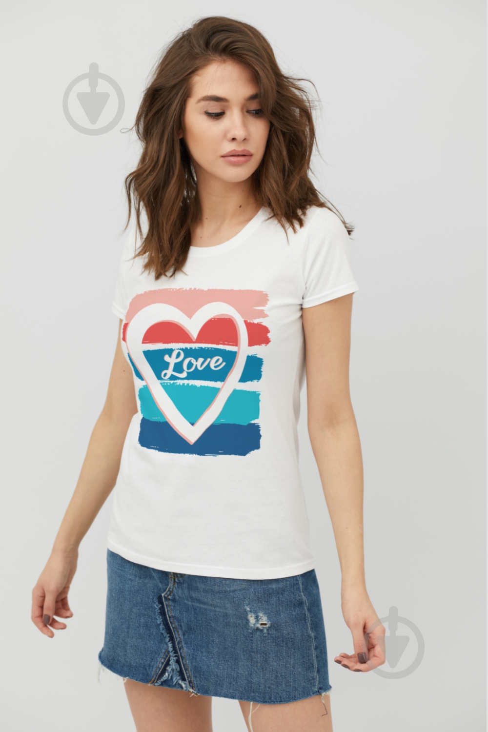 Футболка YAPPI Basic WW1052 р.M білий - фото 1 Футболка YAPPI Basic WW1052 р.M білий - фото 1