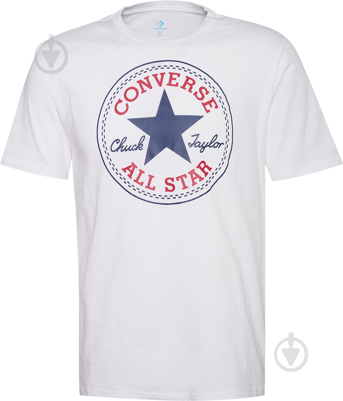 Футболка Converse Chuck Patch Tee 10007887-102 р.S белый - фото 1 Футболка Converse Chuck Patch Tee 10007887-102 р.S белый - фото 1