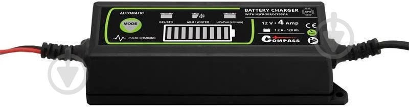 Зарядний пристрій автономний Compass 6/12В 4 А 120 А/ч (DO 07145) - фото 3