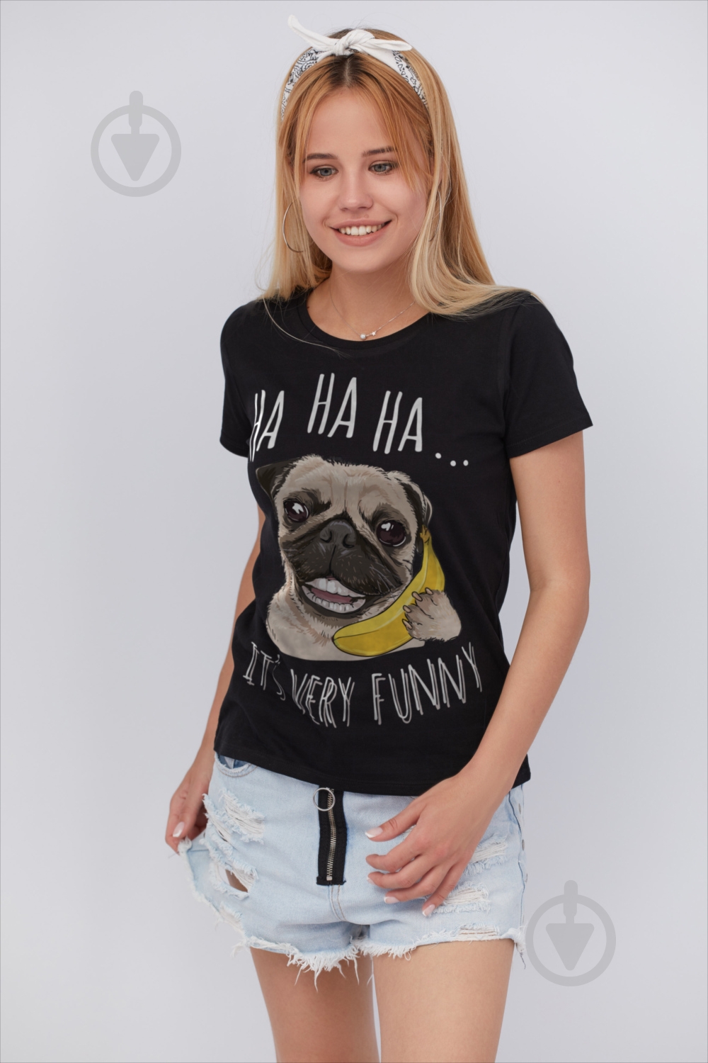 Футболка YAPPI Basic WB1035 р.S черный - фото 1