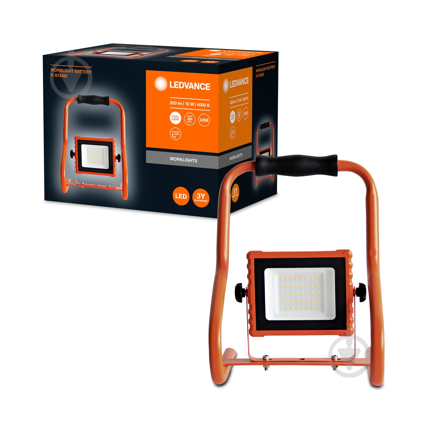 Фонарь прожекторный Ledvance Led Worklight Battery оранжевый - фото 1